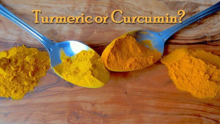turmeric in spoons